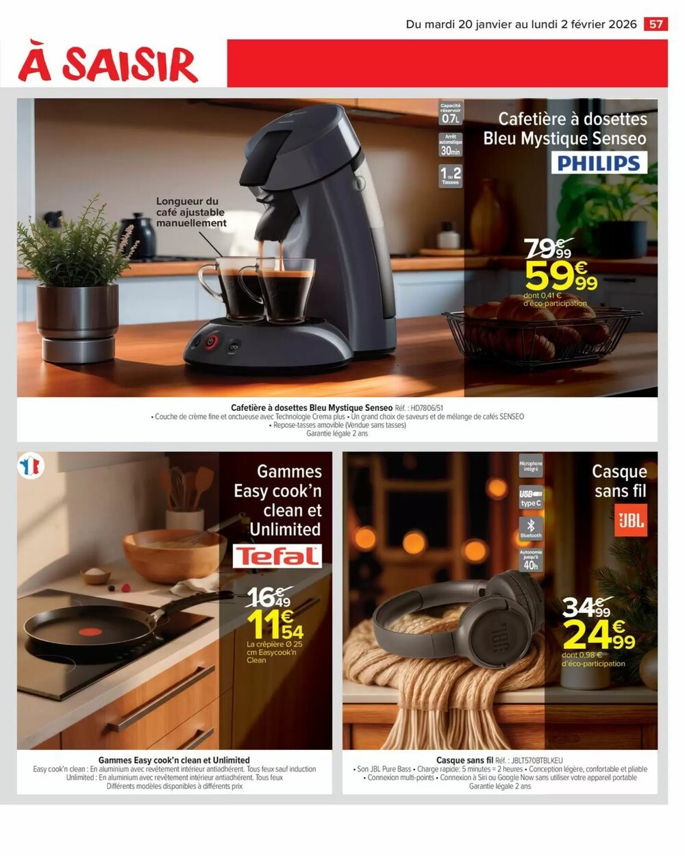 Prospectus promotionnel Carrefour valable à partir du 20/01/2026 - Page 59.