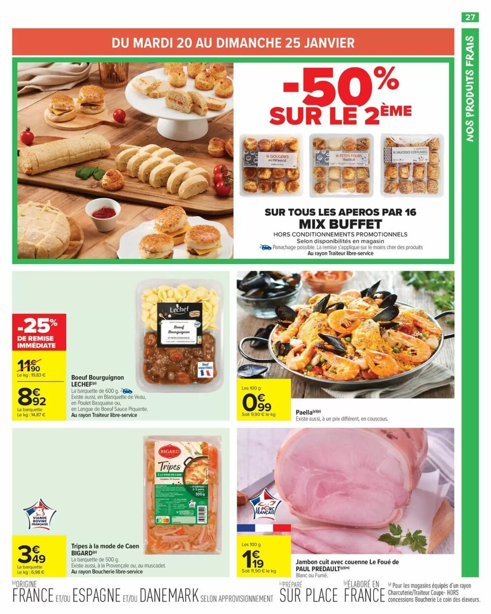 Prospectus promotionnel Carrefour Market valable à partir du 20/01/2026 - Page 29.