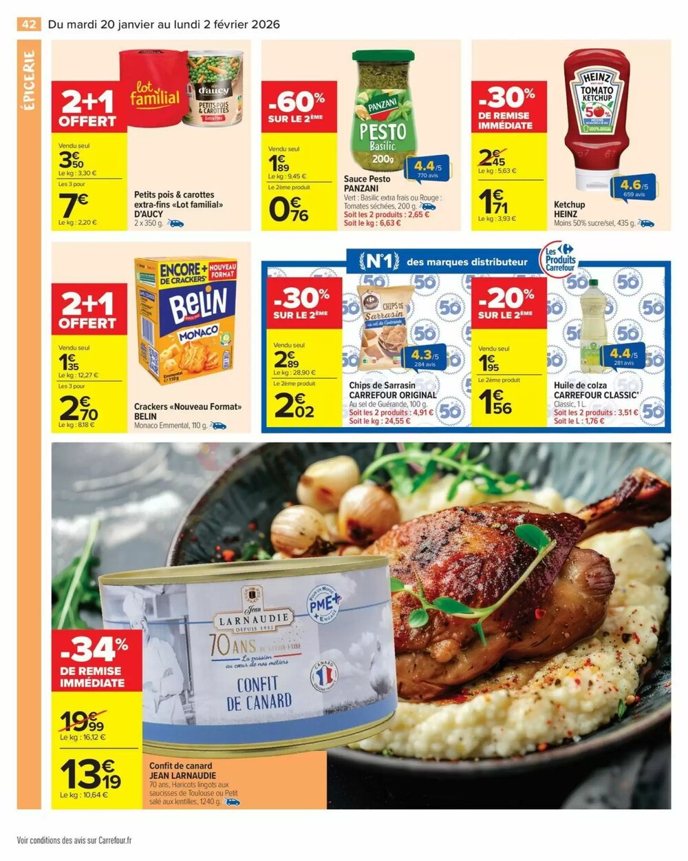 Prospectus promotionnel Carrefour Market valable à partir du 20/01/2026 - Page 44.