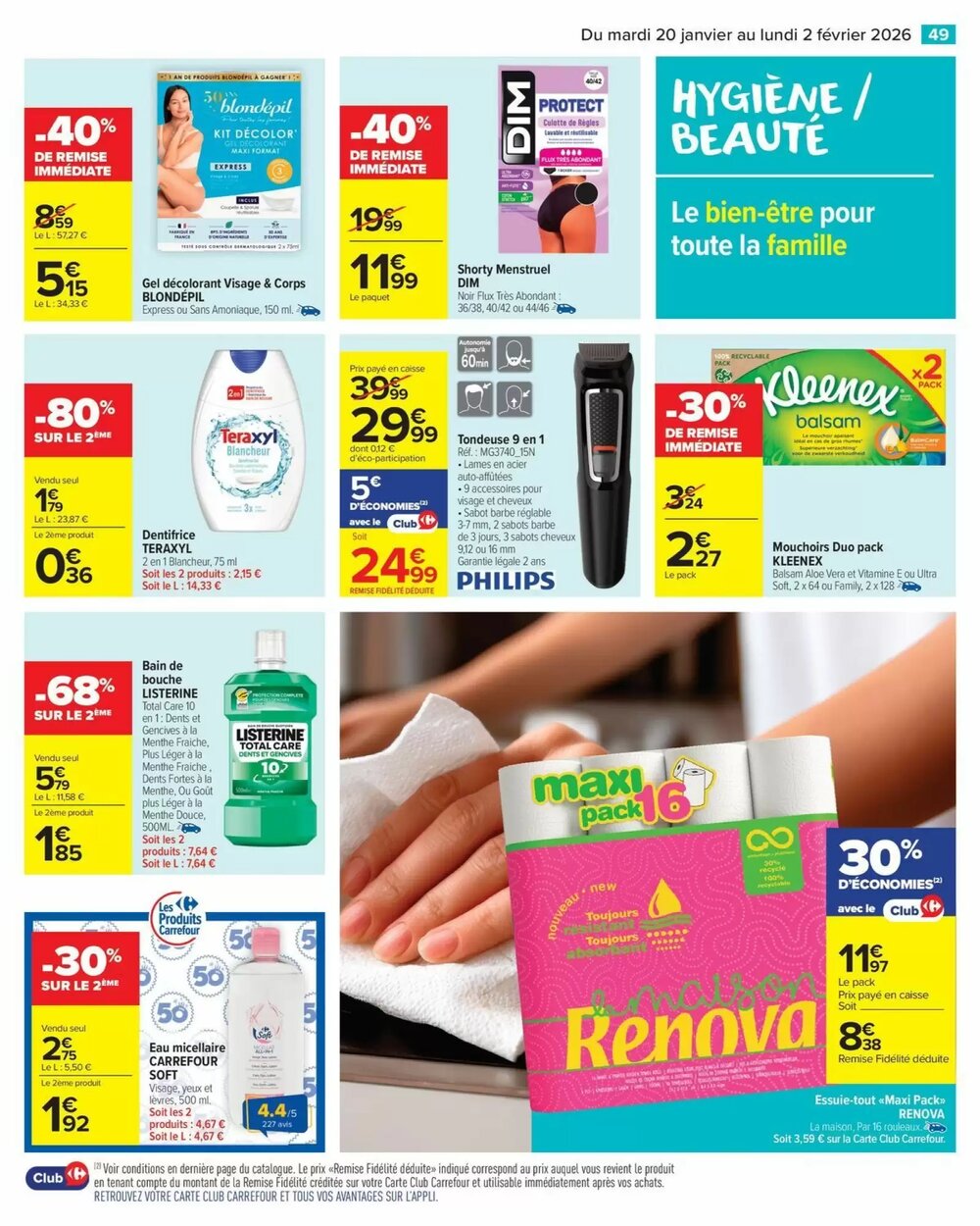 Prospectus promotionnel Carrefour Market valable à partir du 20/01/2026 - Page 51.