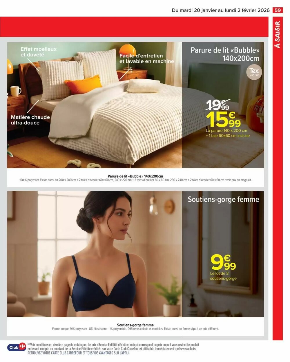 Prospectus promotionnel Carrefour Market valable à partir du 20/01/2026 - Page 61.