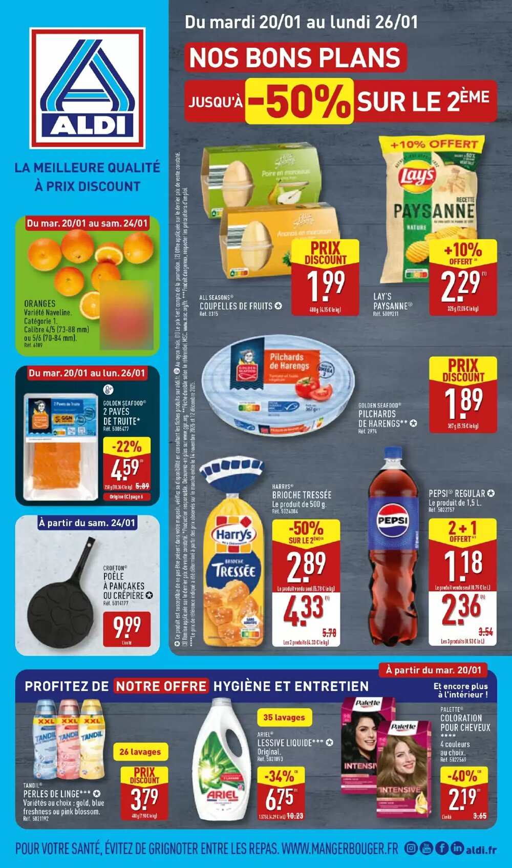 Prospectus promotionnel ALDI valable à partir du 20/01/2026 - Page 1.