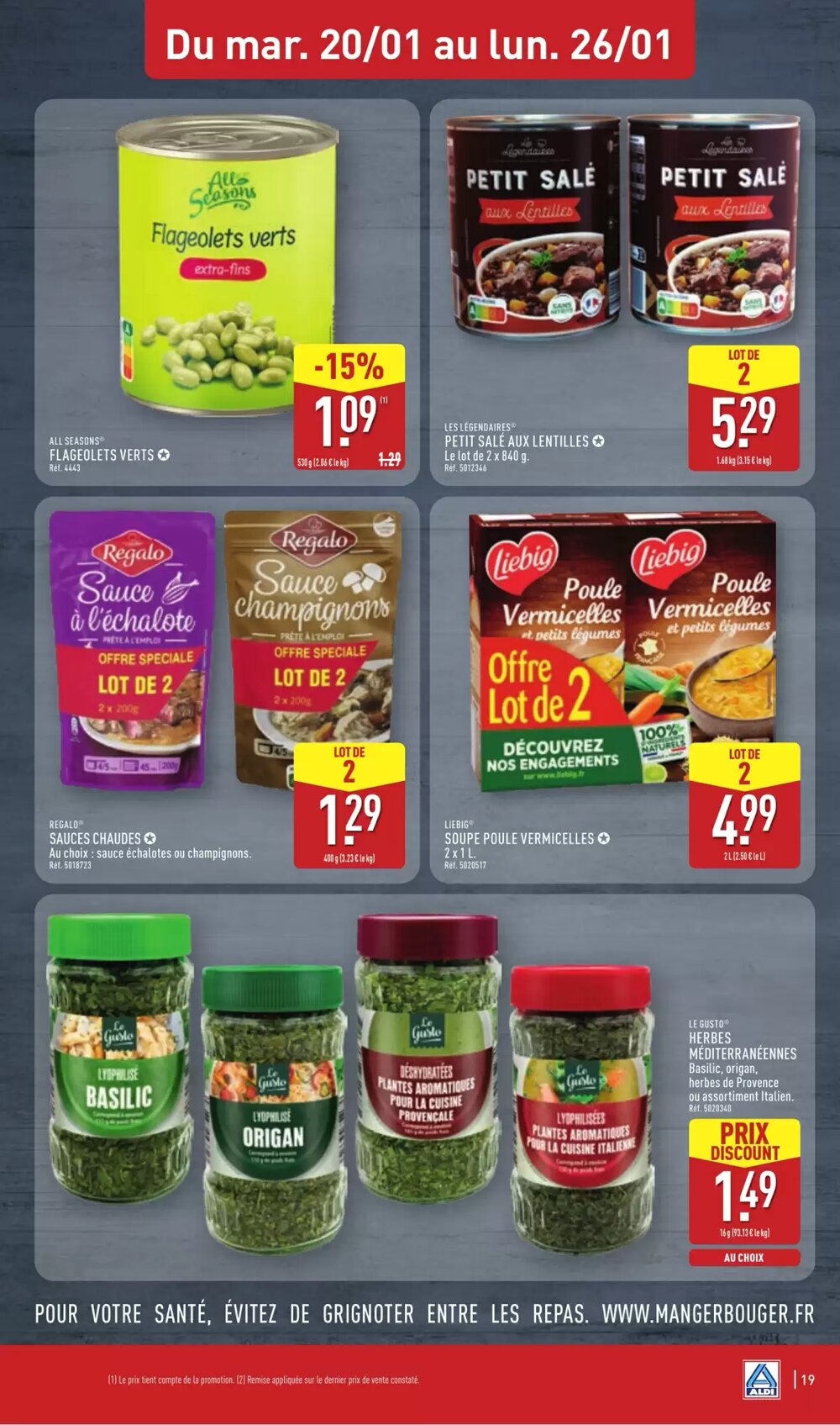 Prospectus promotionnel ALDI valable à partir du 20/01/2026 - Page 21.