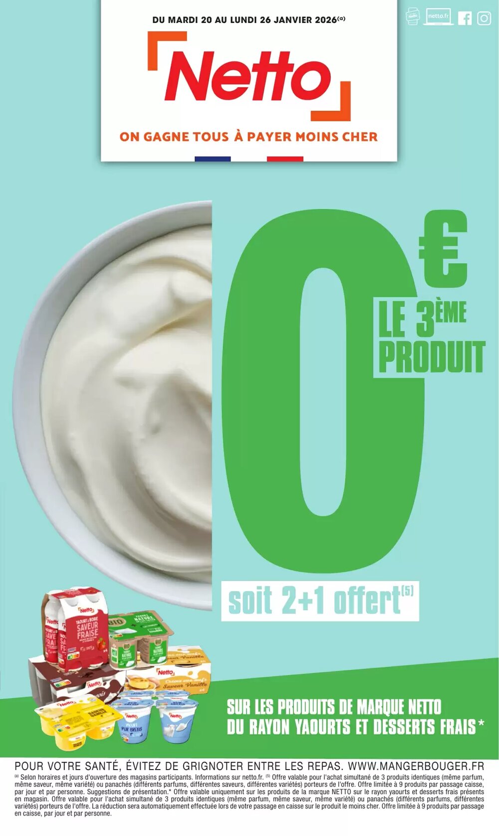 Prospectus promotionnel Netto valable à partir du 20/01/2026 - Page 1.