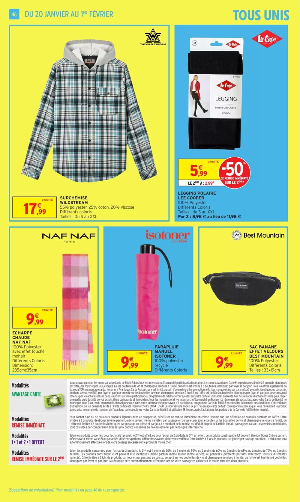 Prospectus promotionnel Intermarché Hyper valable à partir du 20/01/2026 - Page 46.