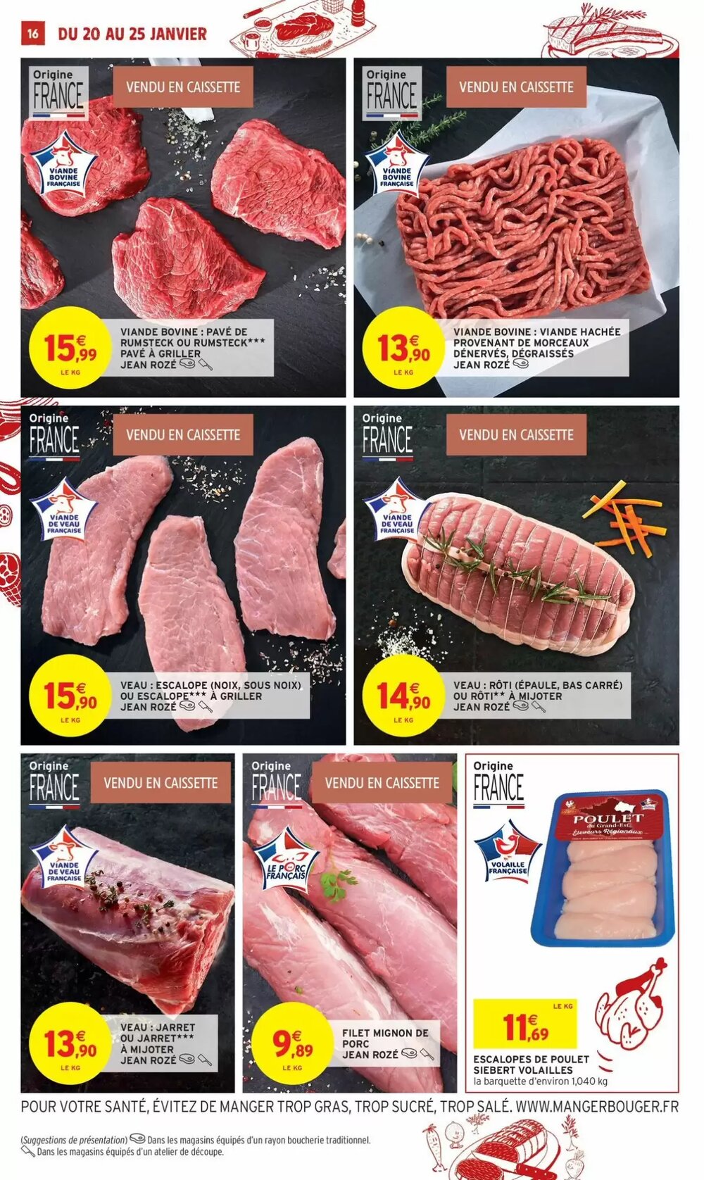 Prospectus promotionnel Intermarché valable à partir du 20/01/2026 - Page 16.