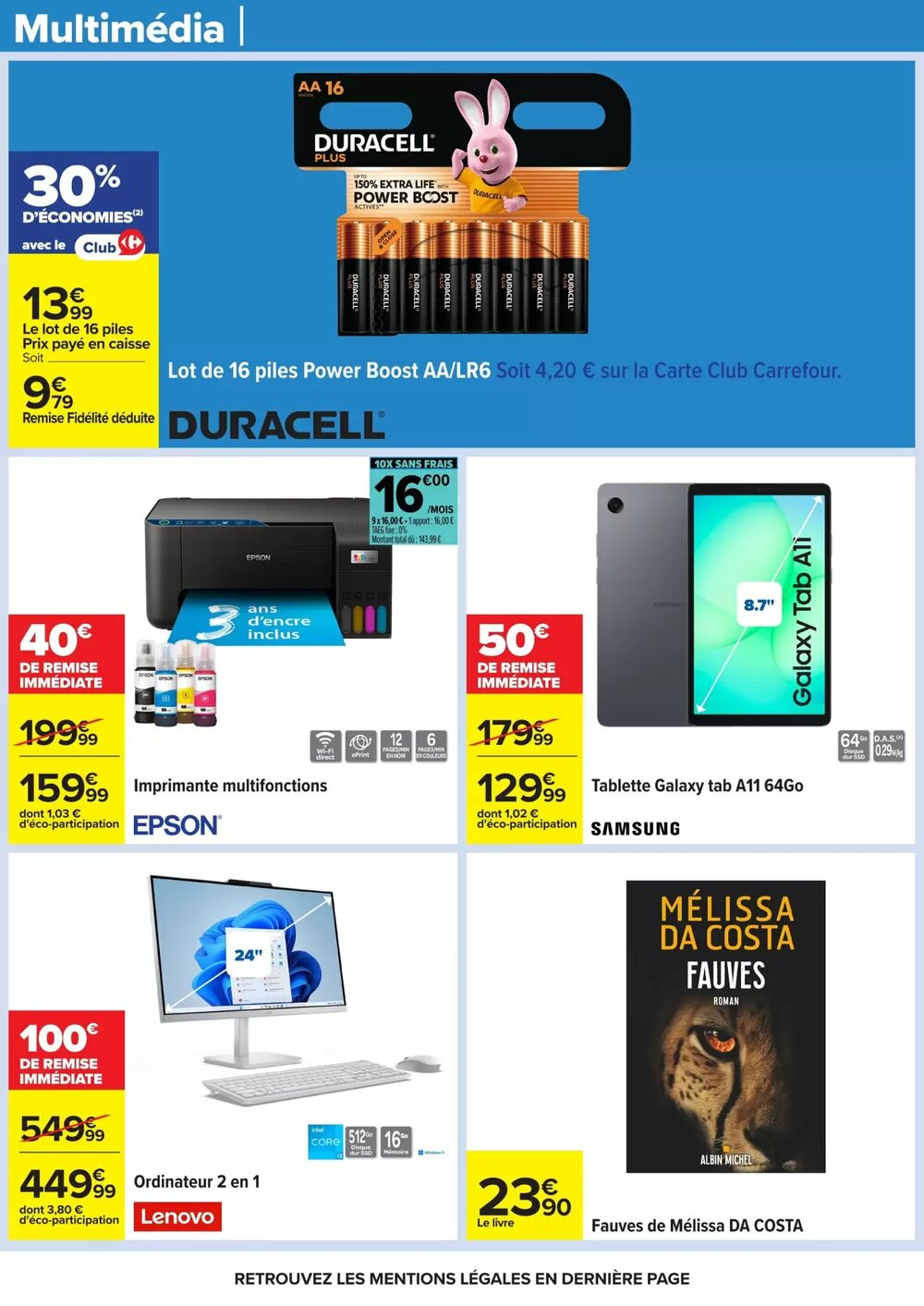 Prospectus promotionnel Carrefour valable à partir du 20/01/2026 - Page 69.