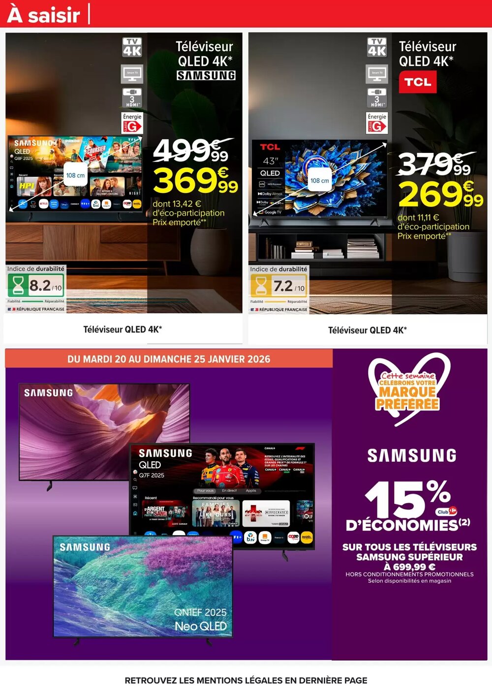 Prospectus promotionnel Carrefour valable à partir du 20/01/2026 - Page 73.