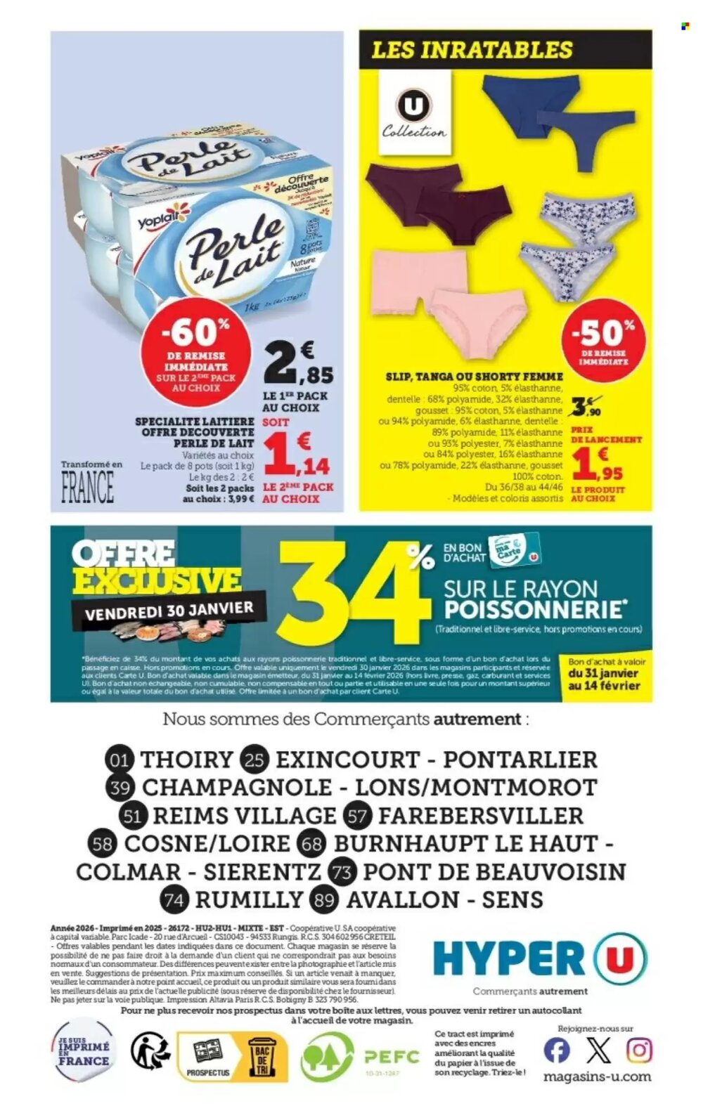 Prospectus promotionnel Hyper U valable à partir du 20/01/2026 - Page 44.