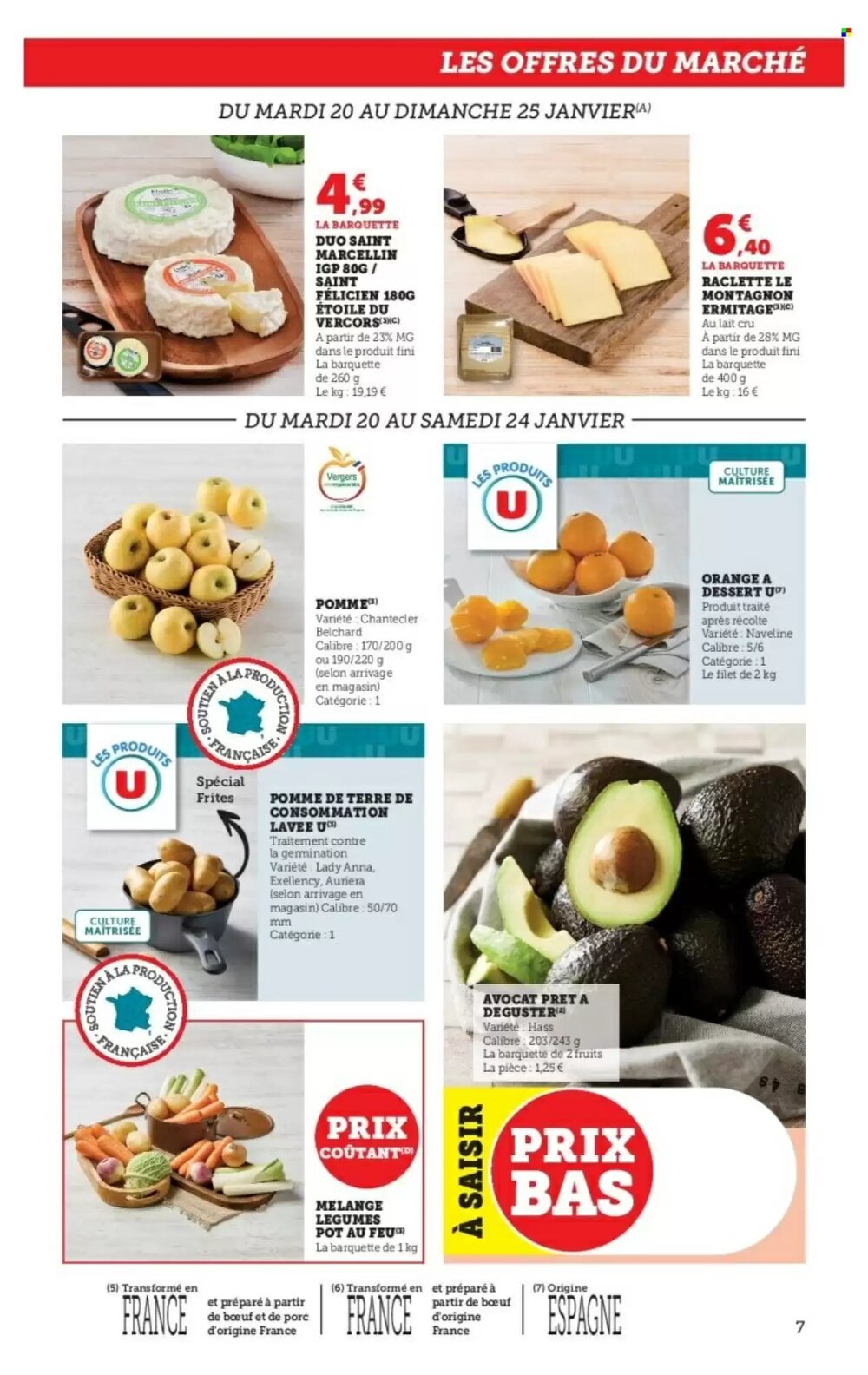 Prospectus promotionnel U Express valable à partir du 20/01/2026 - Page 7.