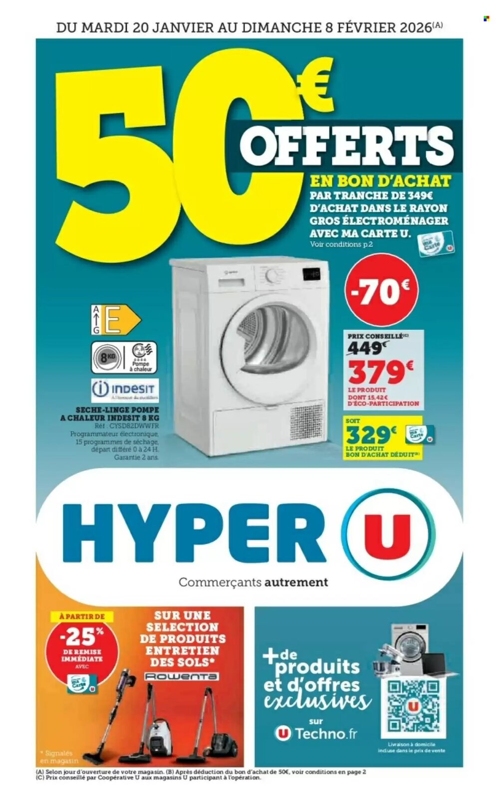 Prospectus promotionnel Hyper U valable à partir du 20/01/2026 - Page 1.