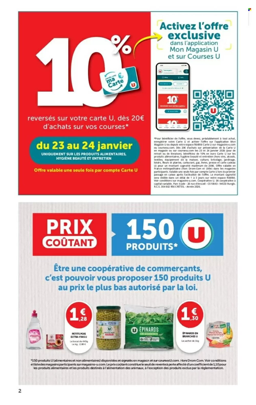 Prospectus promotionnel Super U valable à partir du 20/01/2026 - Page 2.