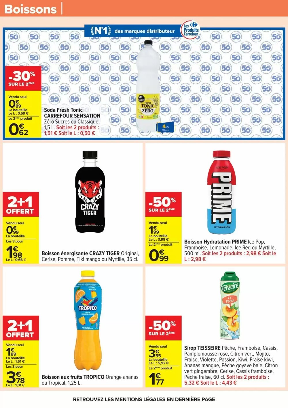 Prospectus promotionnel Carrefour valable à partir du 20/01/2026 - Page 57.