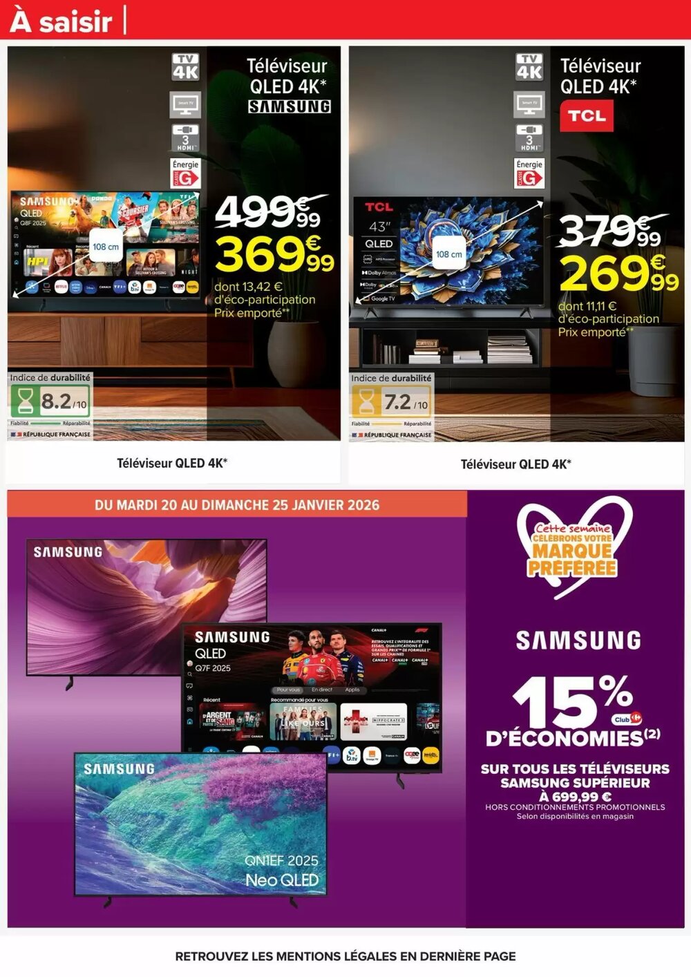 Prospectus promotionnel Carrefour valable à partir du 20/01/2026 - Page 73.