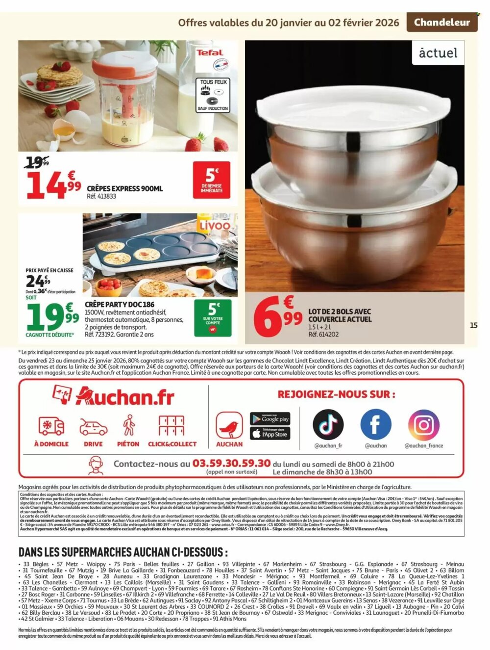 Prospectus promotionnel Auchan valable à partir du 20/01/2026 - Page 15.