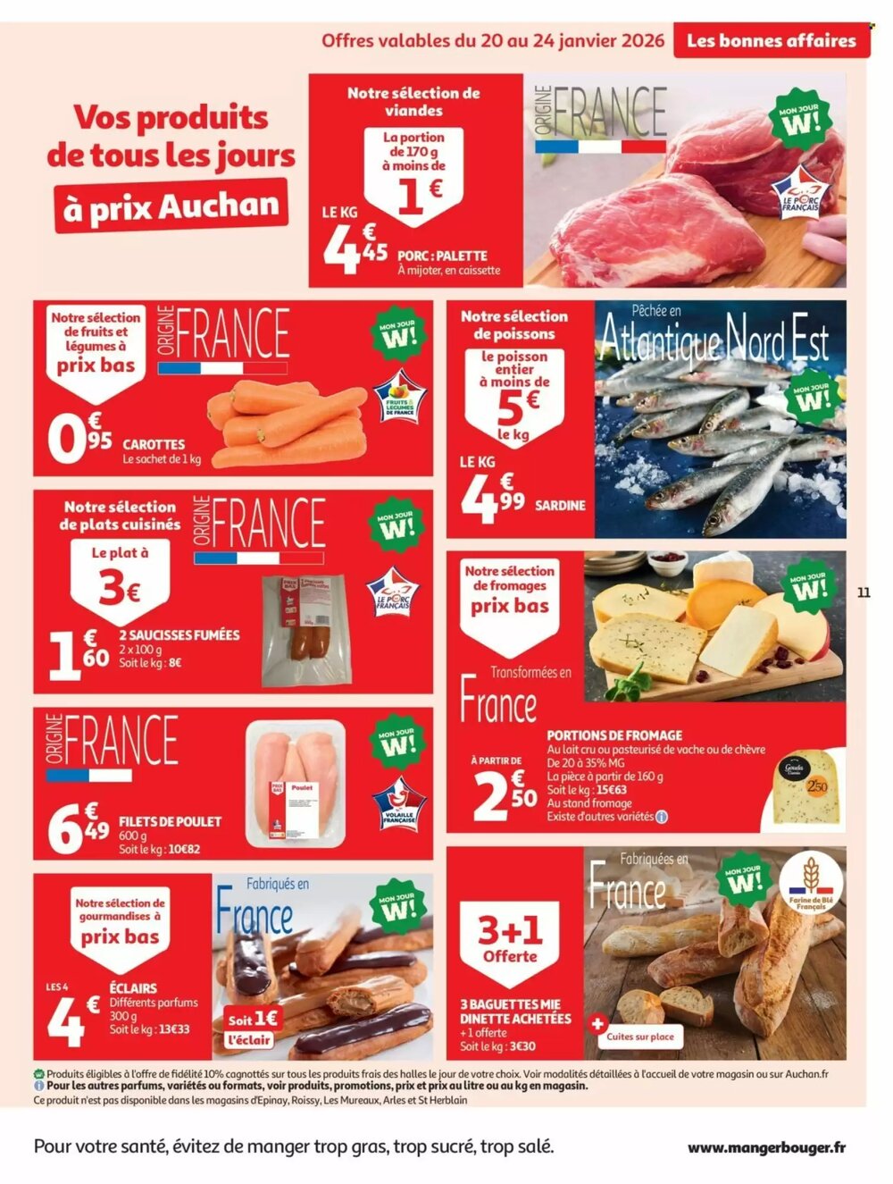 Prospectus promotionnel Auchan valable à partir du 20/01/2026 - Page 11.