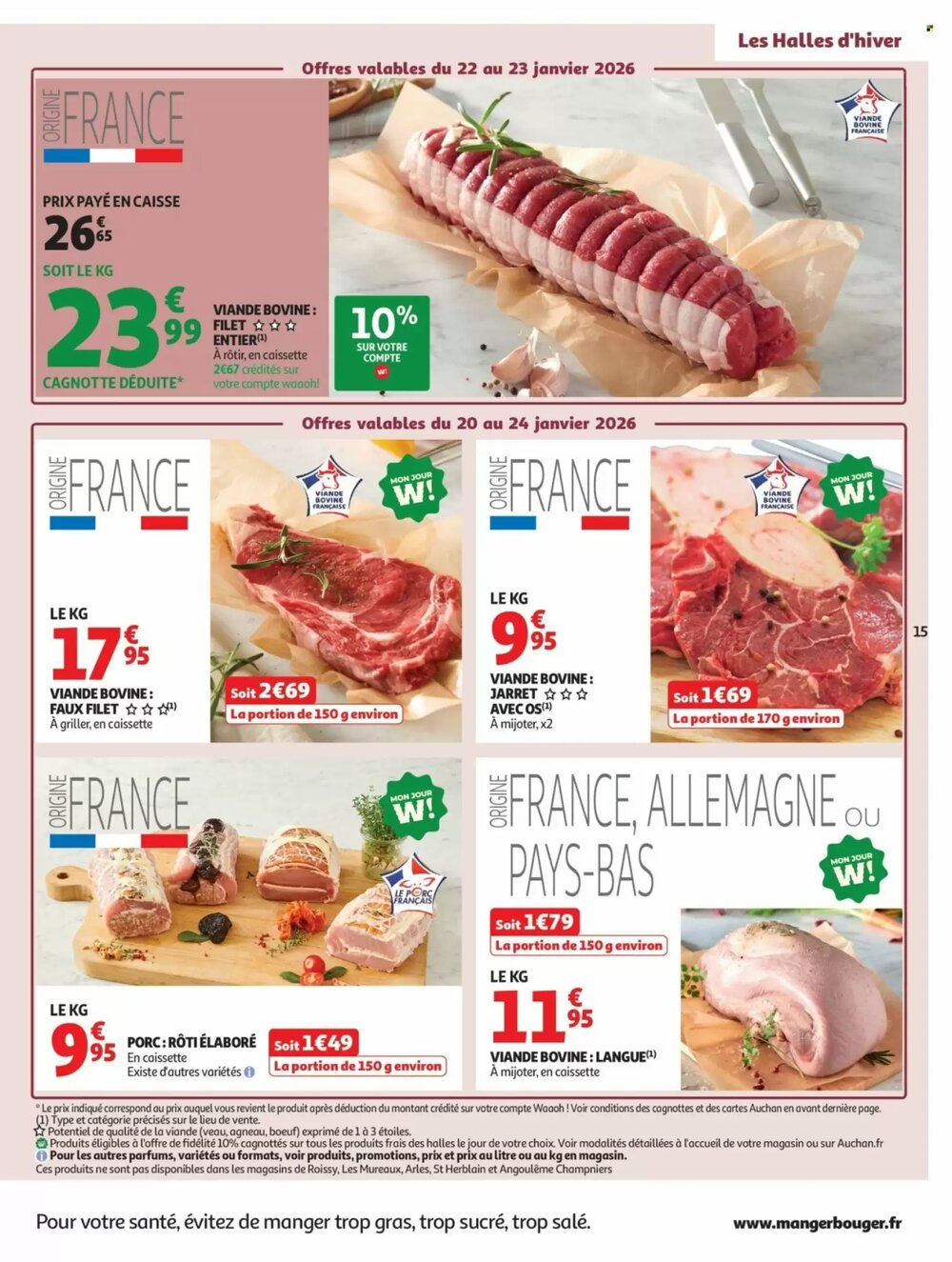 Prospectus promotionnel Auchan valable à partir du 20/01/2026 - Page 15.