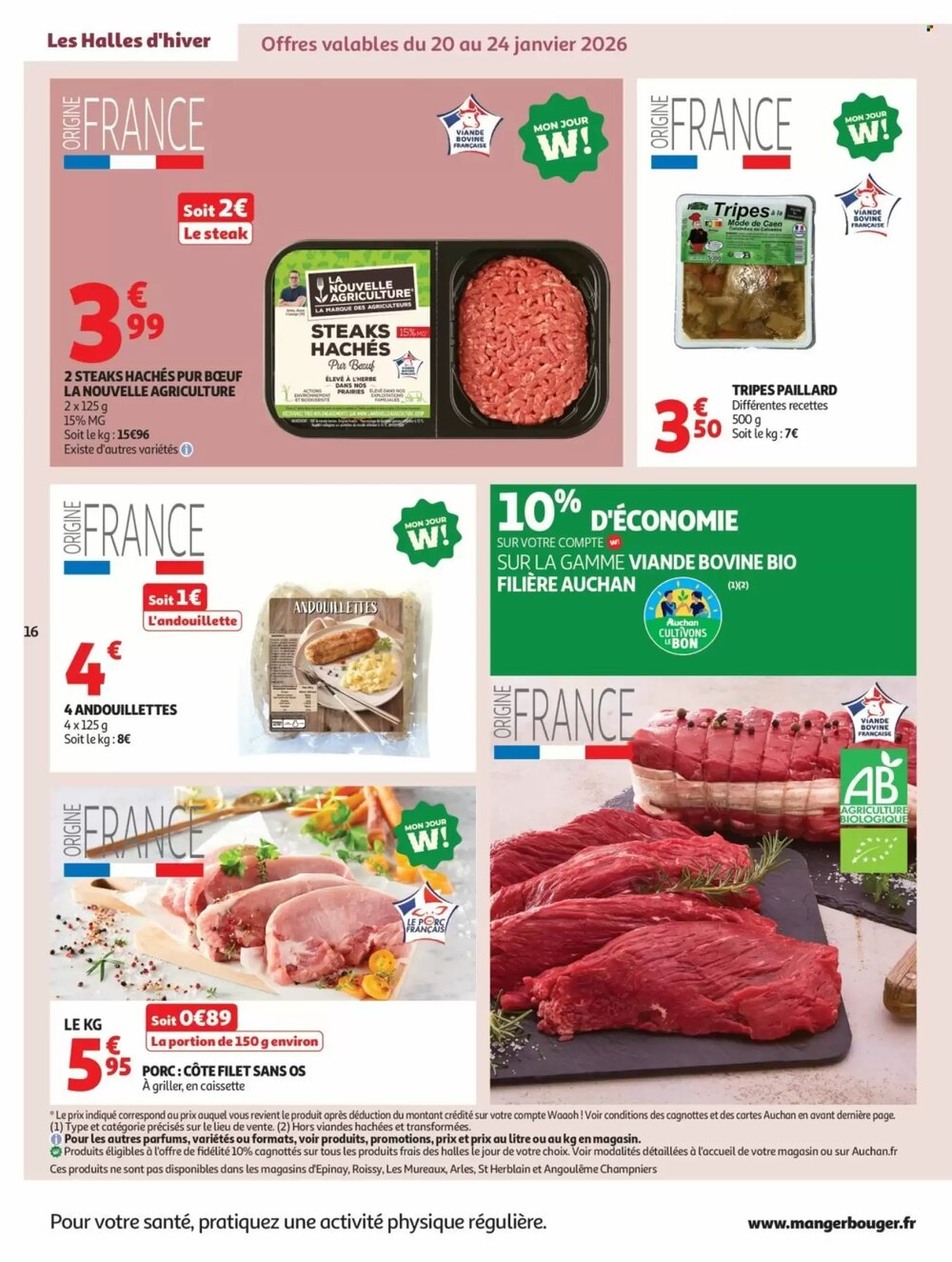 Prospectus promotionnel Auchan valable à partir du 20/01/2026 - Page 16.