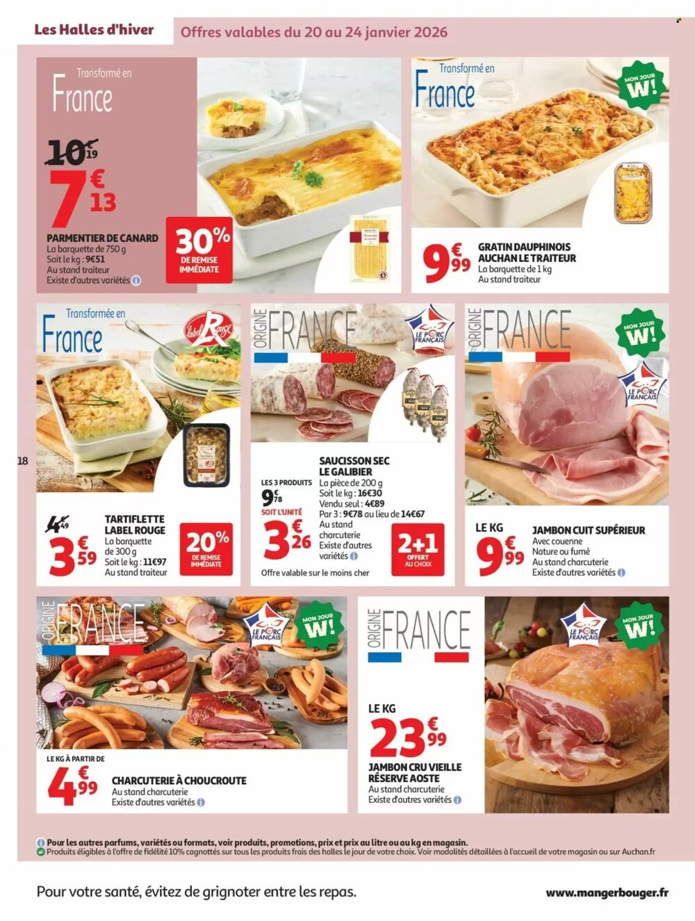Prospectus promotionnel Auchan valable à partir du 20/01/2026 - Page 18.