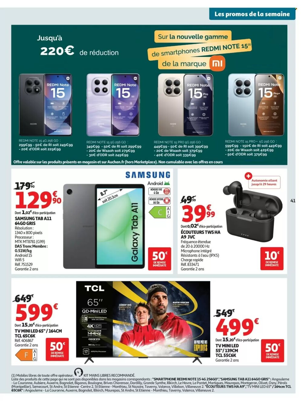 Prospectus promotionnel Auchan valable à partir du 20/01/2026 - Page 41.
