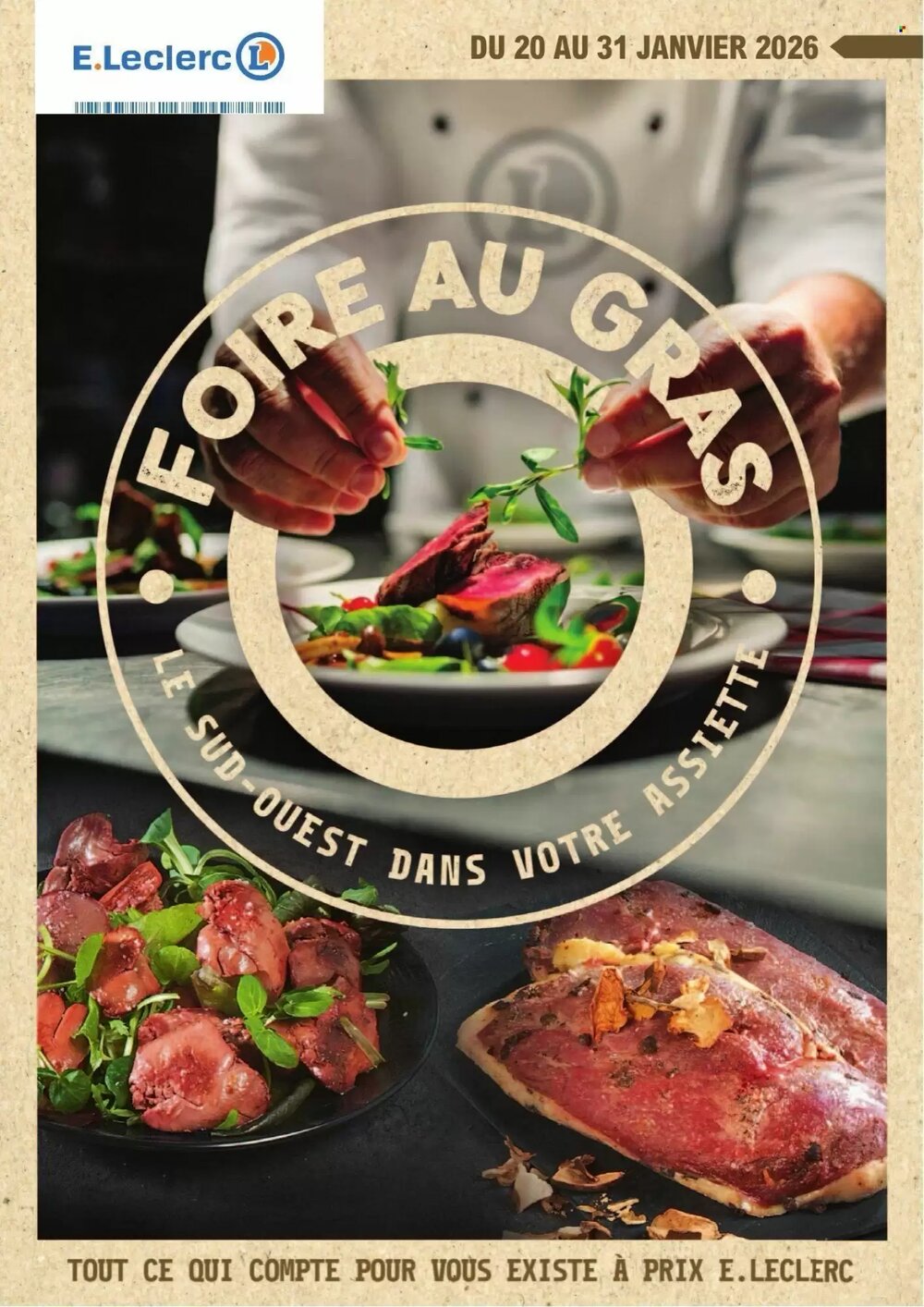 Prospectus promotionnel E.Leclerc valable à partir du 20/01/2026 - Page 1.