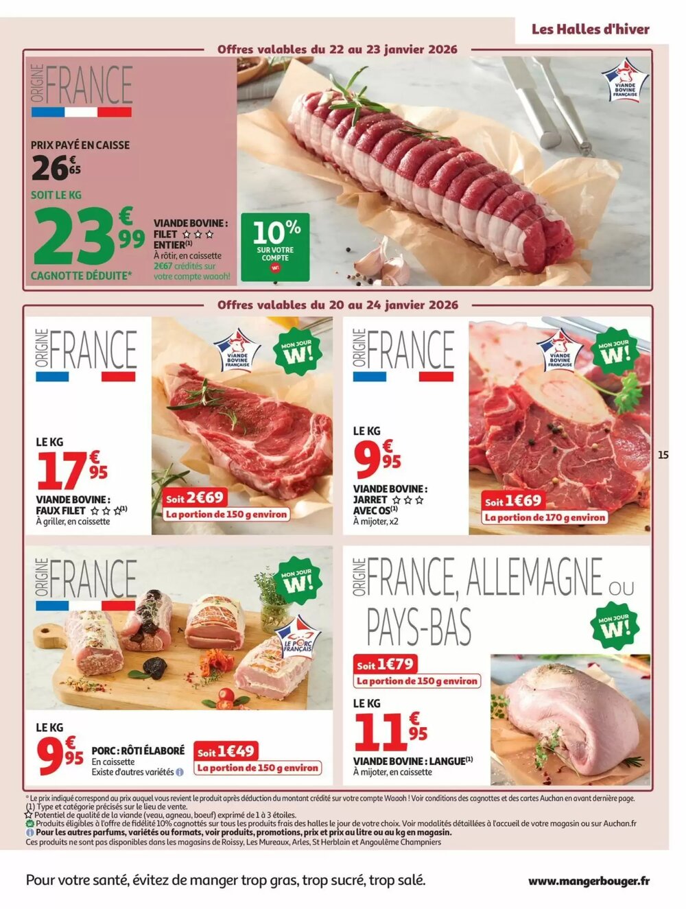 Prospectus promotionnel Auchan valable à partir du 20/01/2026 - Page 15.