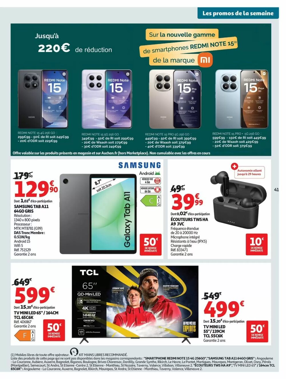 Prospectus promotionnel Auchan valable à partir du 20/01/2026 - Page 41.