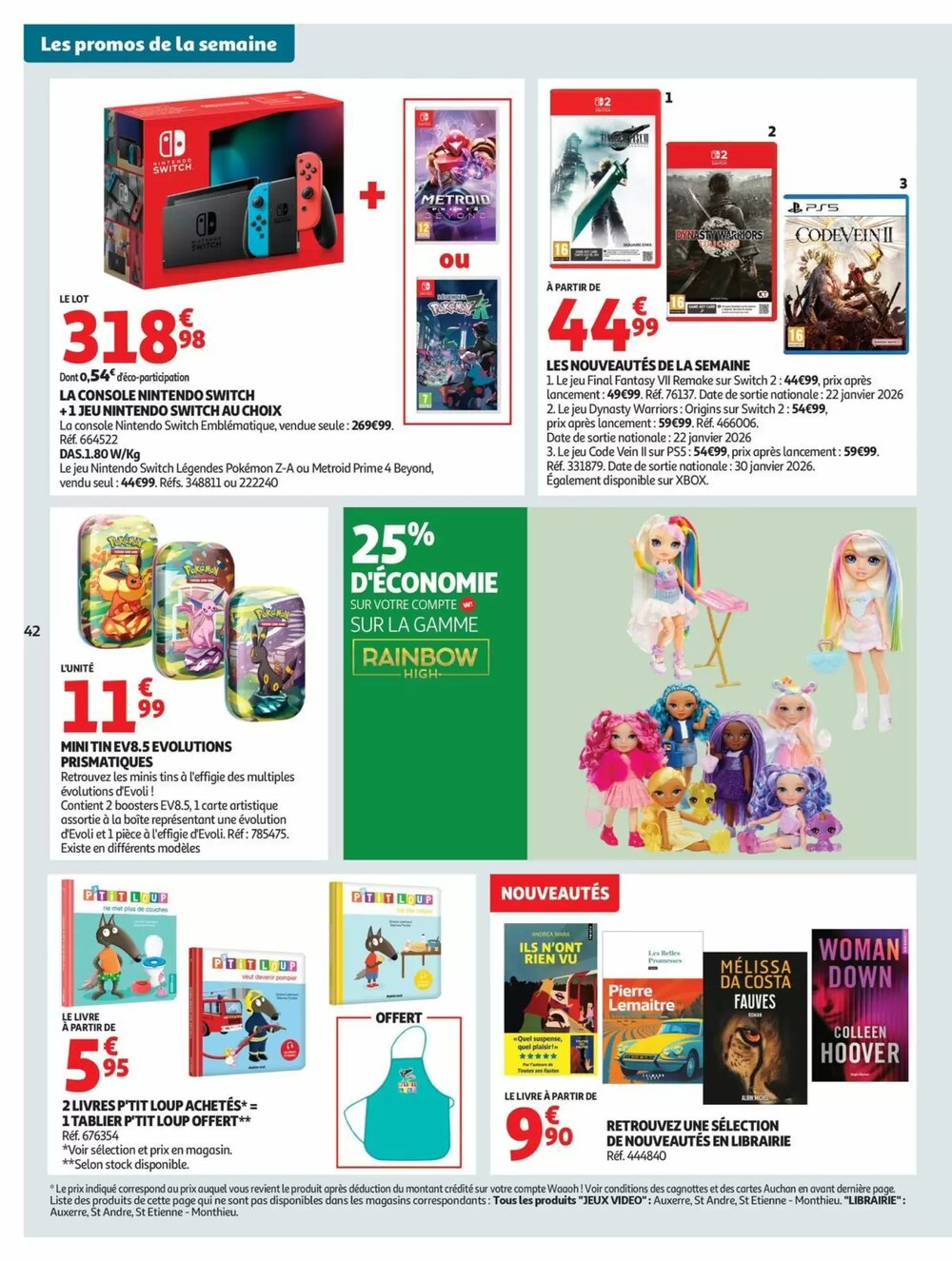 Prospectus promotionnel Auchan valable à partir du 20/01/2026 - Page 42.