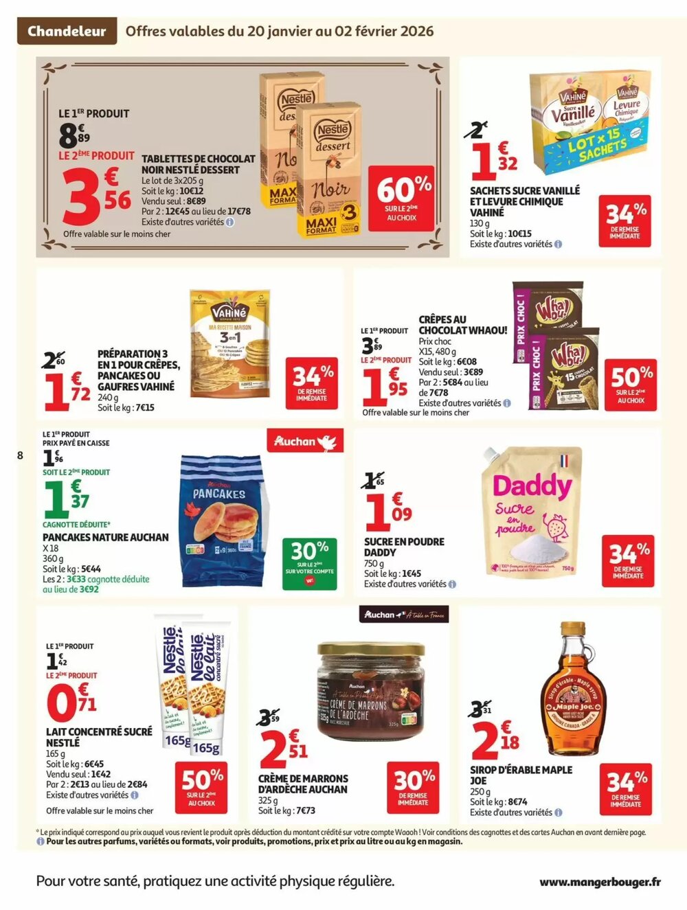 Prospectus promotionnel Auchan valable à partir du 20/01/2026 - Page 8.