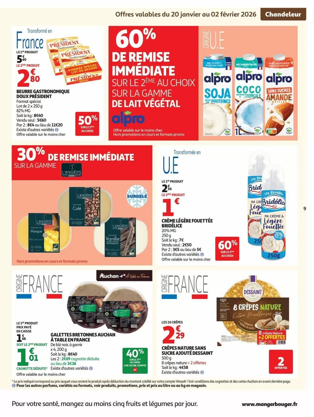 Prospectus promotionnel Auchan valable à partir du 20/01/2026 - Page 9.