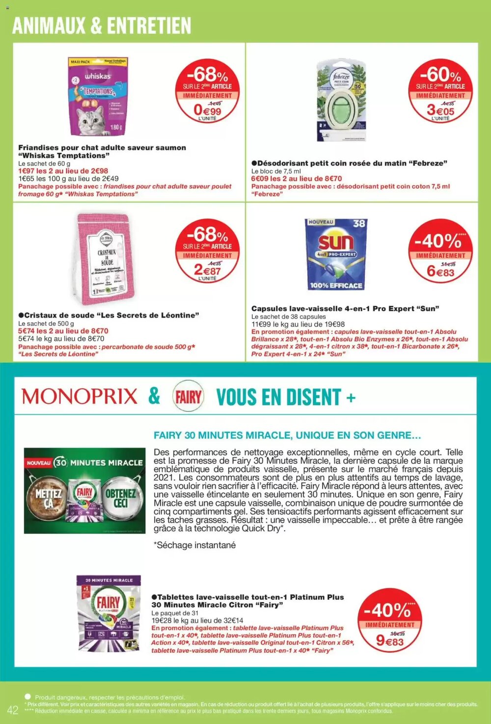Prospectus promotionnel Monoprix valable à partir du 20/01/2026 - Page 42.