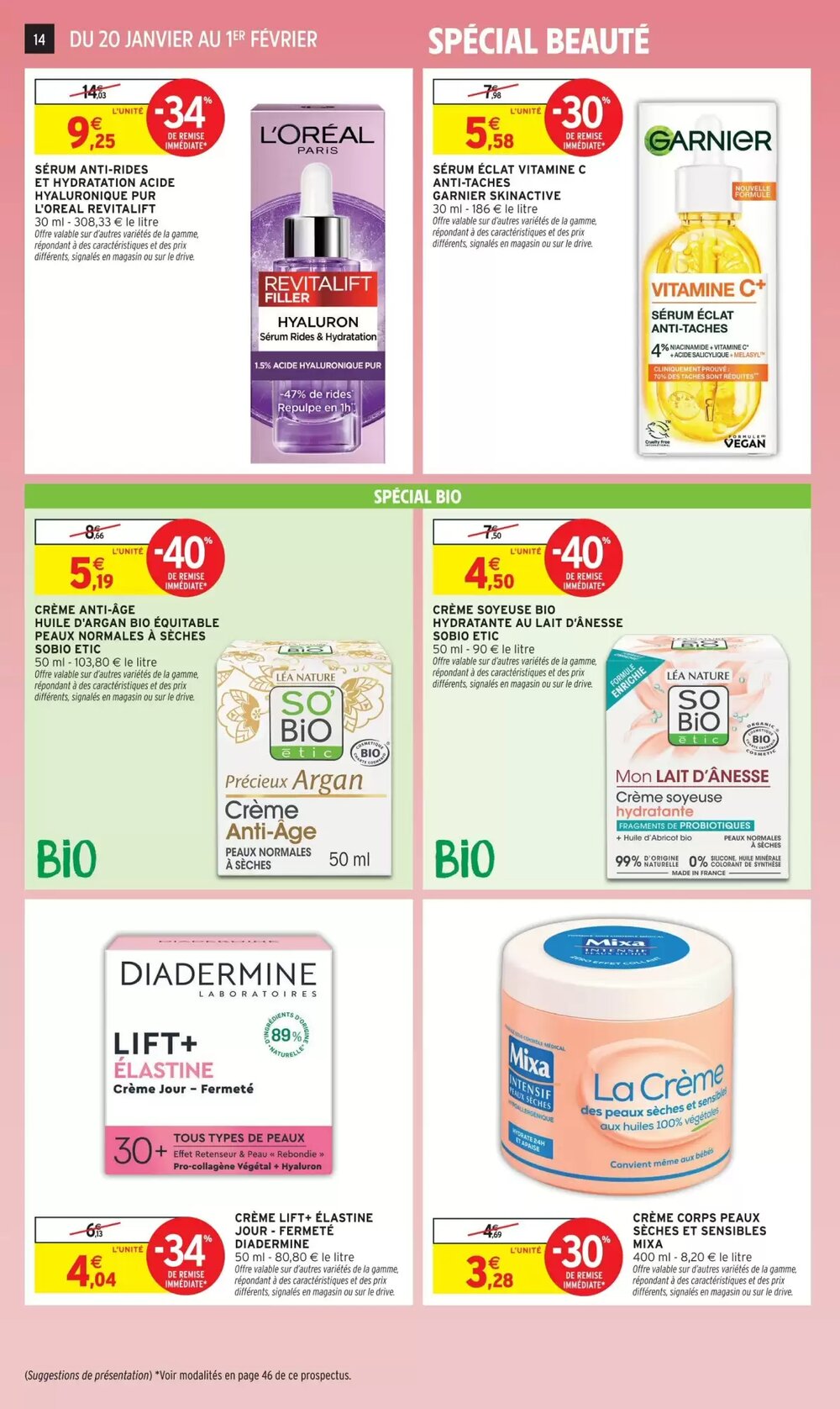 Prospectus promotionnel Intermarché valable à partir du 20/01/2026 - Page 14.