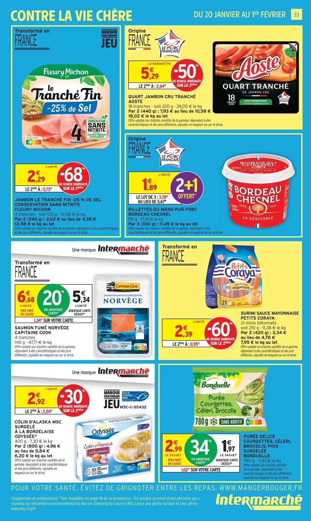 Prospectus promotionnel Intermarché valable à partir du 20/01/2026 - Page 33.