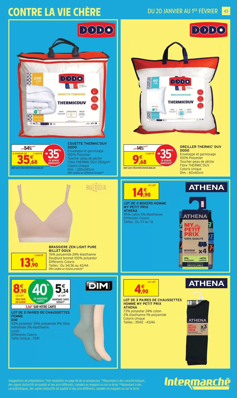 Prospectus promotionnel Intermarché valable à partir du 20/01/2026 - Page 43.