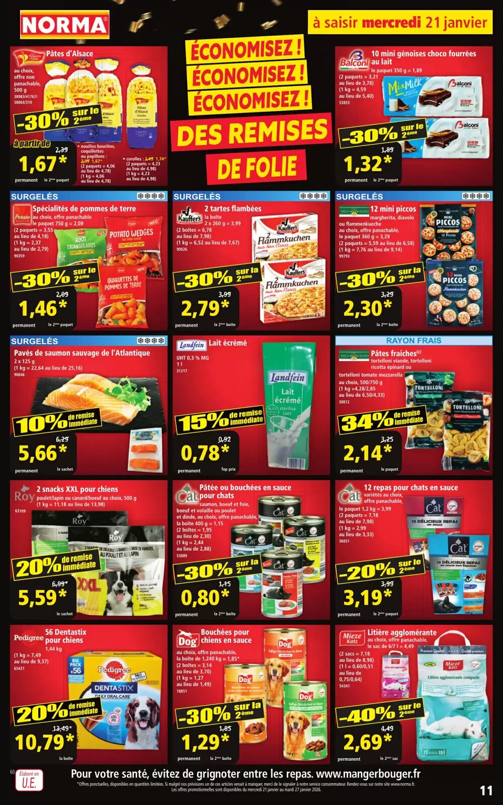 Prospectus promotionnel Norma valable à partir du 21/01/2026 - Page 11.