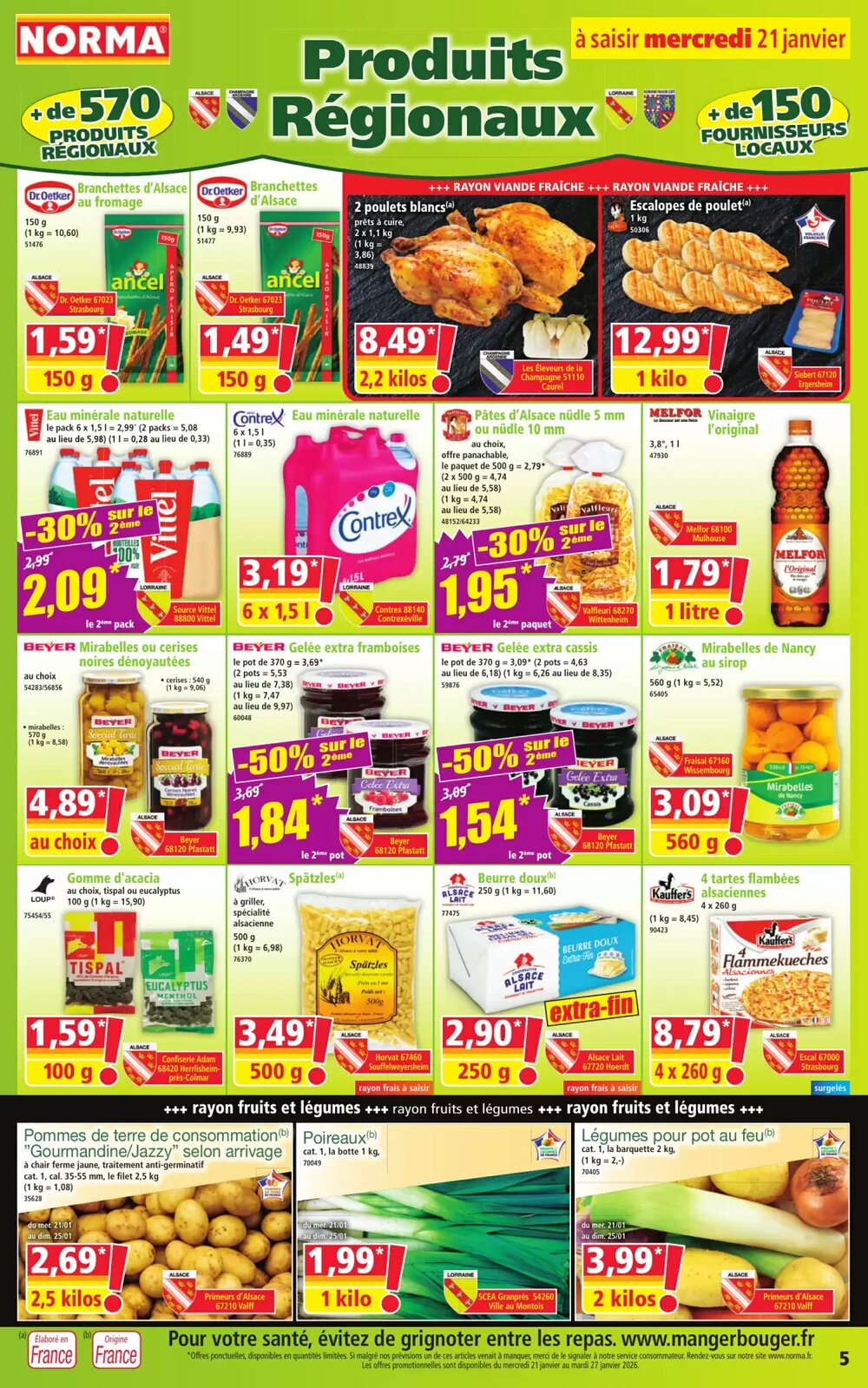 Prospectus promotionnel Norma valable à partir du 21/01/2026 - Page 5.