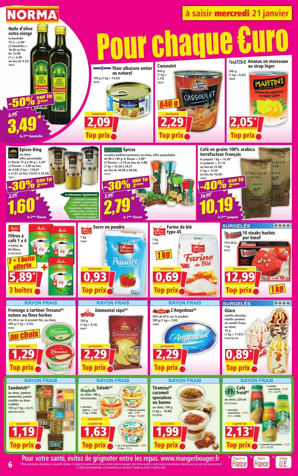 Prospectus promotionnel Norma valable à partir du 21/01/2026 - Page 6.