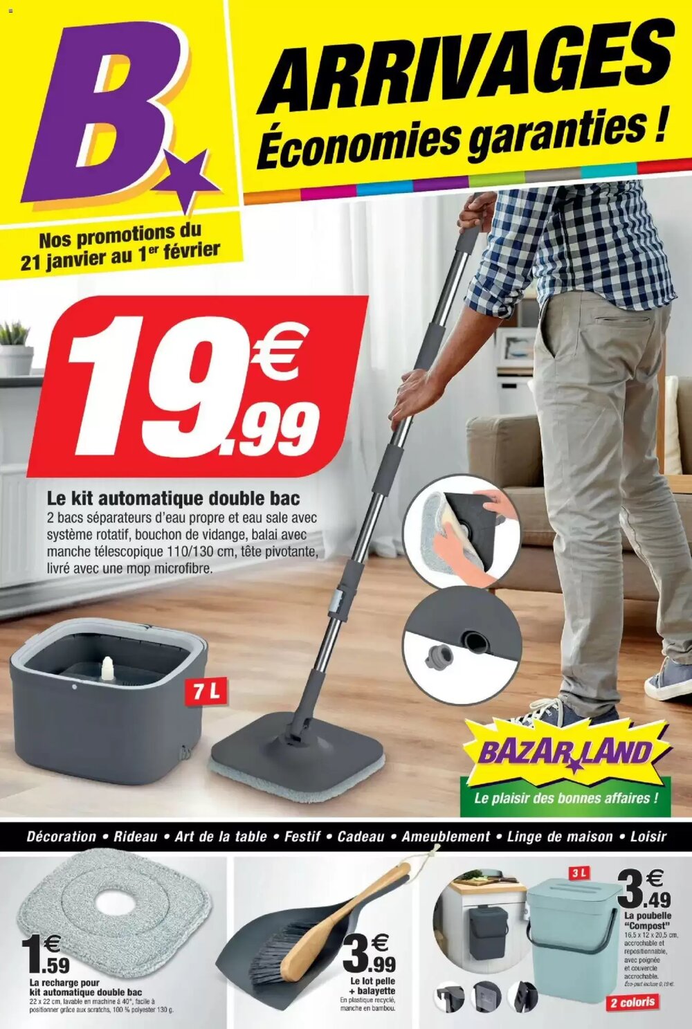 Prospectus promotionnel Bazarland valable à partir du 21/01/2026 - Page 1.