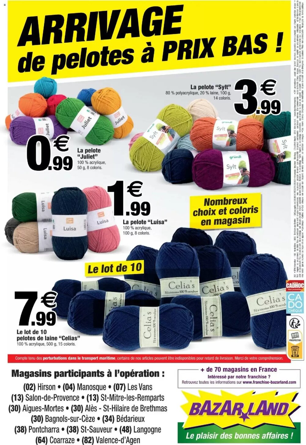 Prospectus promotionnel Bazarland valable à partir du 21/01/2026 - Page 4.