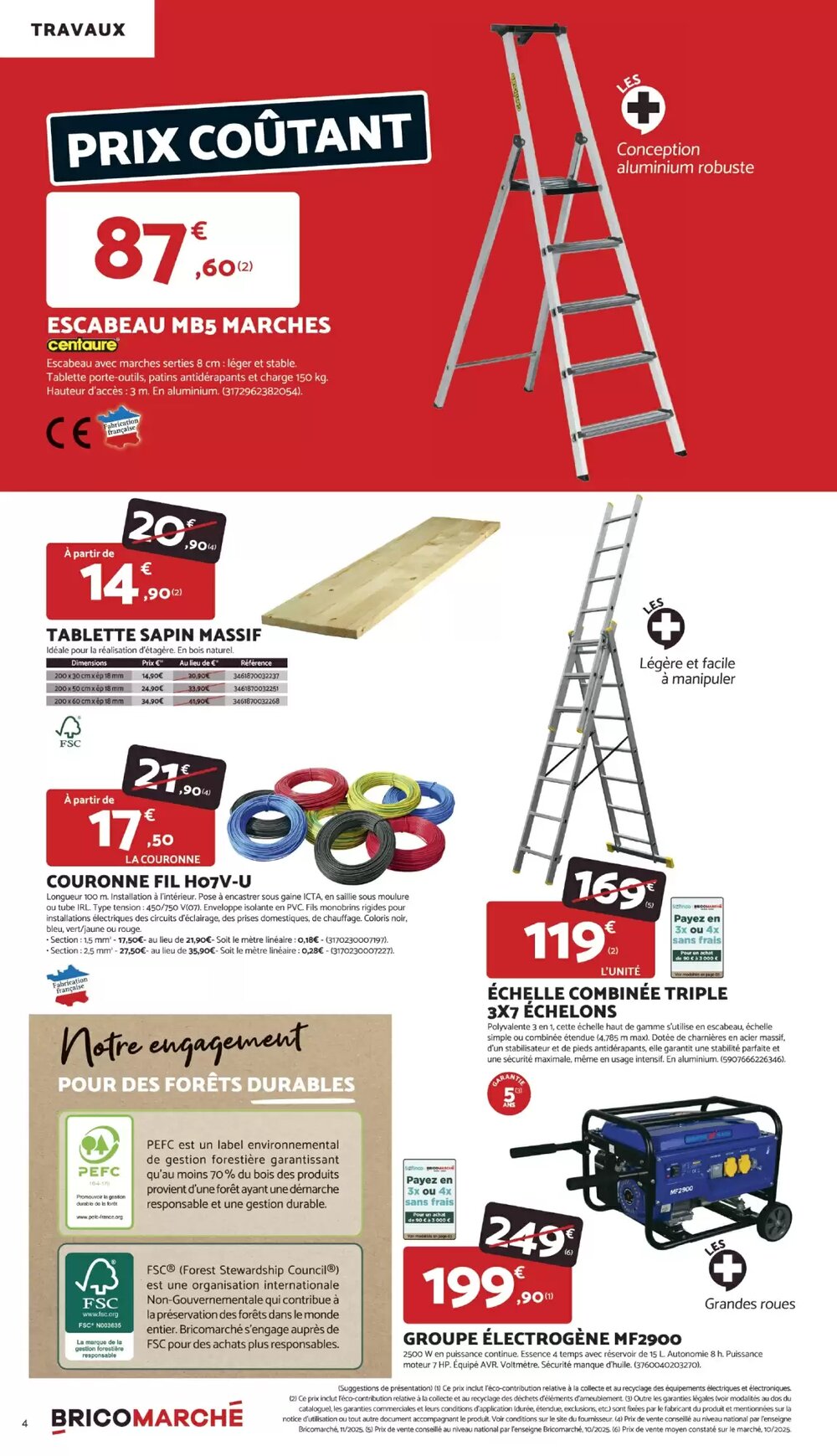 Prospectus promotionnel Bricomarché valable à partir du 21/01/2026 - Page 4.