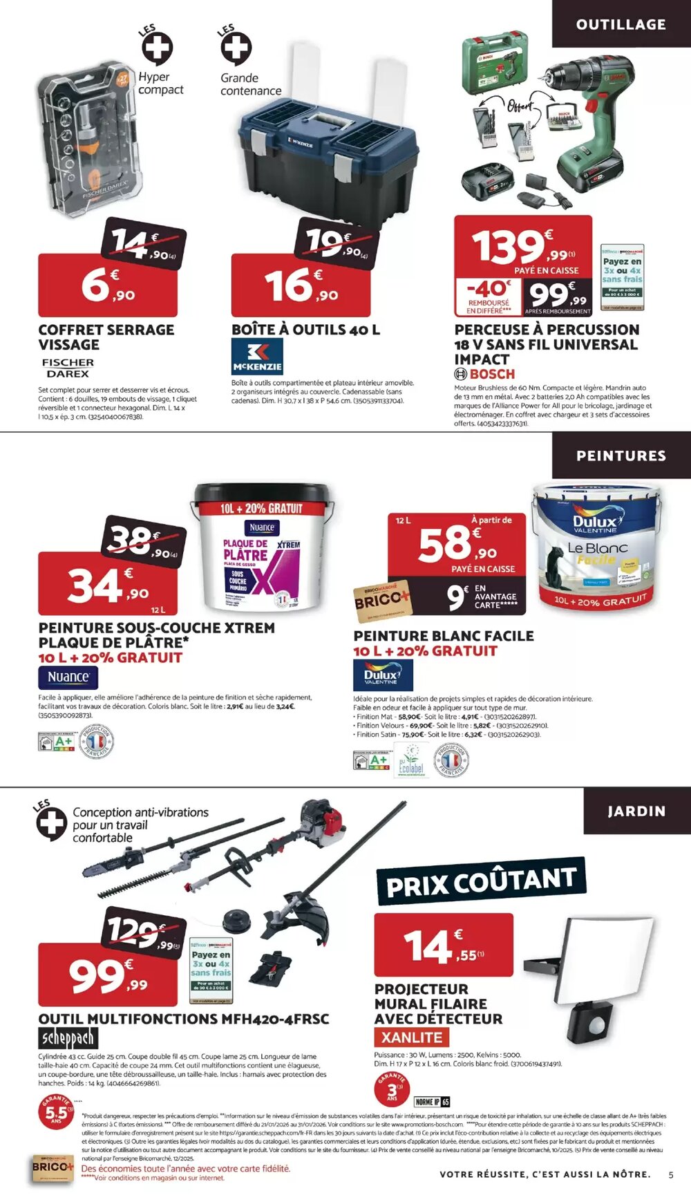 Prospectus promotionnel Bricomarché valable à partir du 21/01/2026 - Page 5.