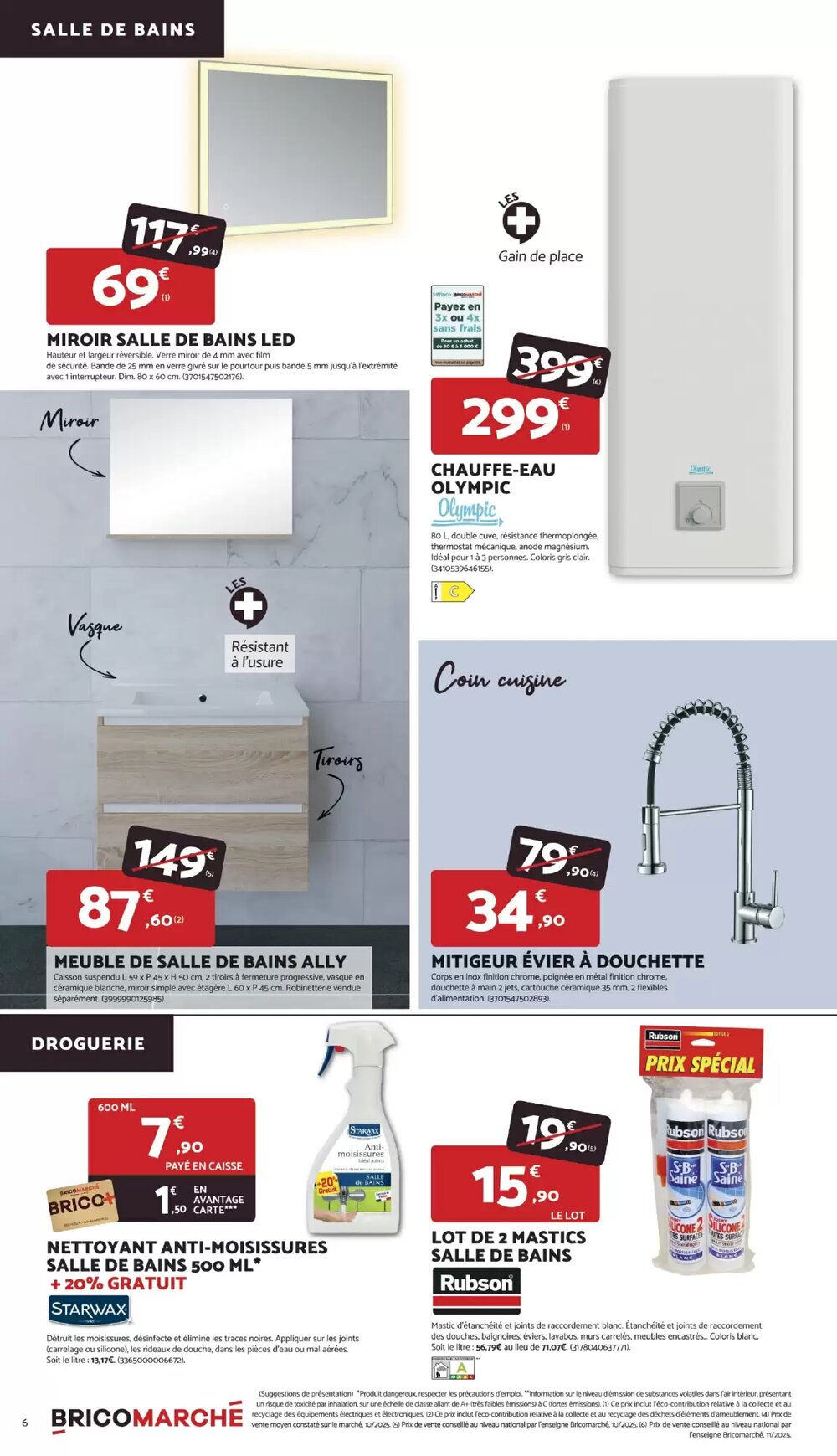 Prospectus promotionnel Bricomarché valable à partir du 21/01/2026 - Page 6.