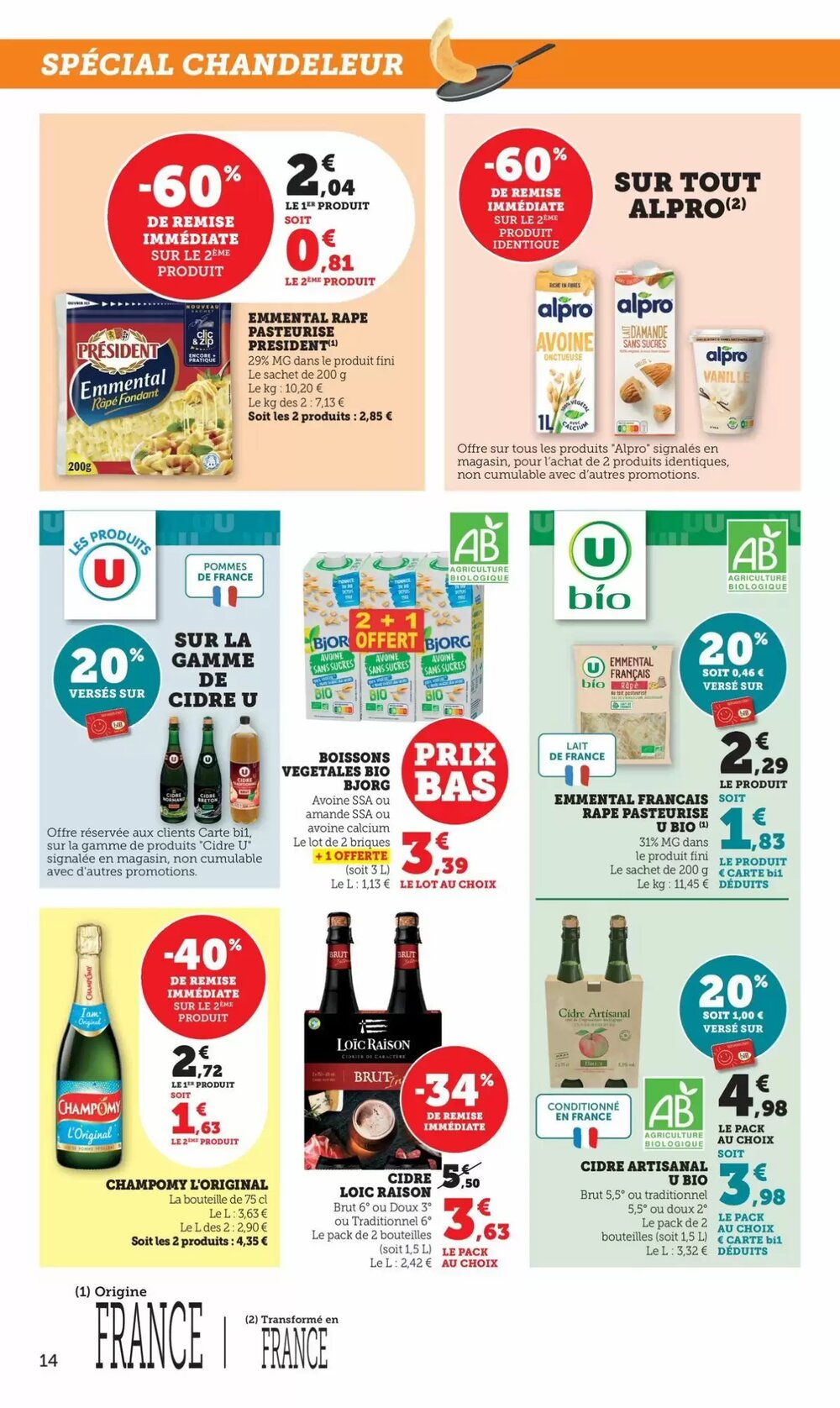 Prospectus promotionnel Bi1 valable à partir du 21/01/2026 - Page 14.