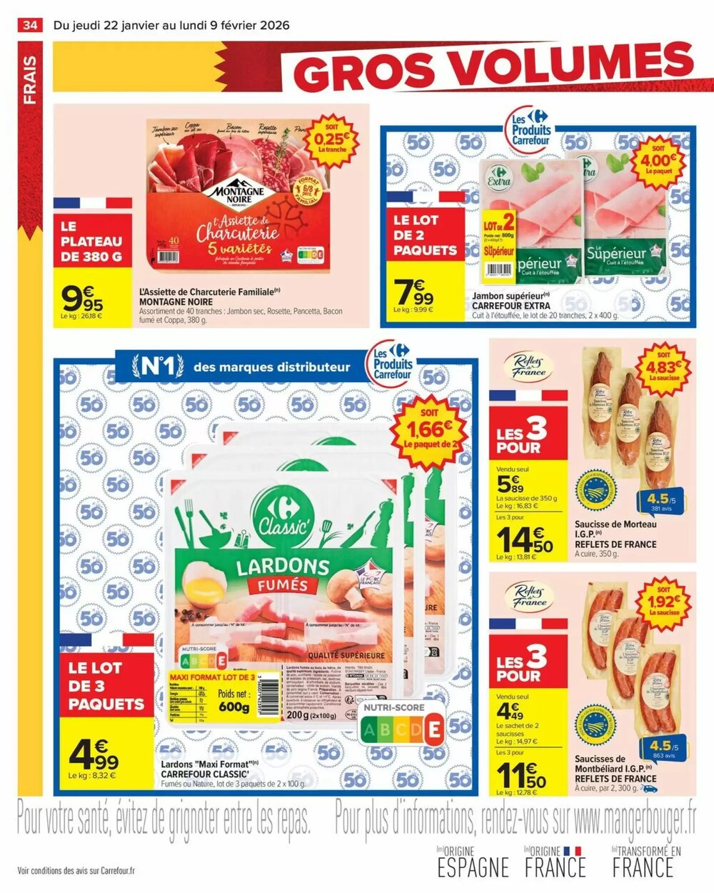 Prospectus promotionnel Carrefour valable à partir du 22/01/2026 - Page 36.