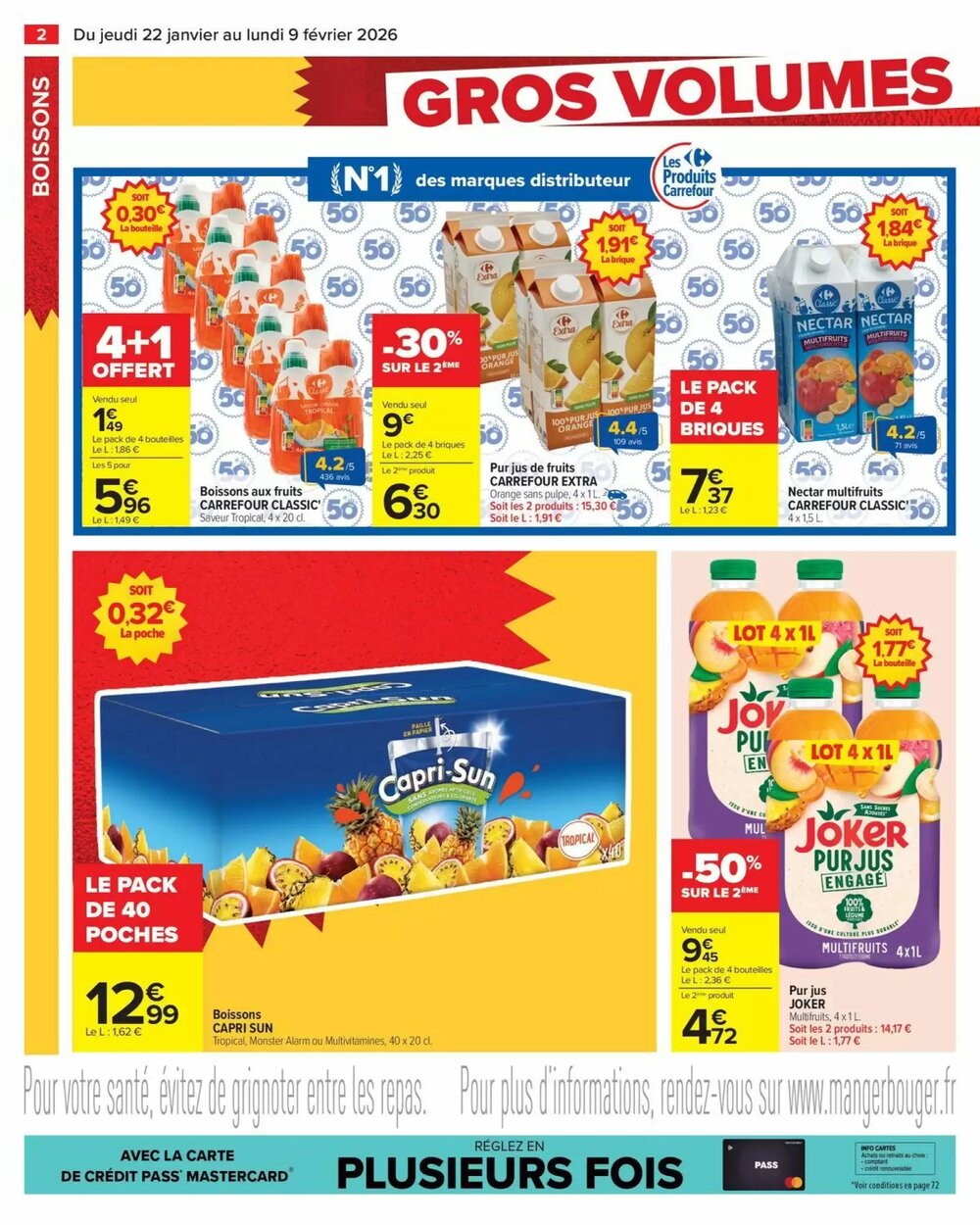 Prospectus promotionnel Carrefour valable à partir du 22/01/2026 - Page 4.