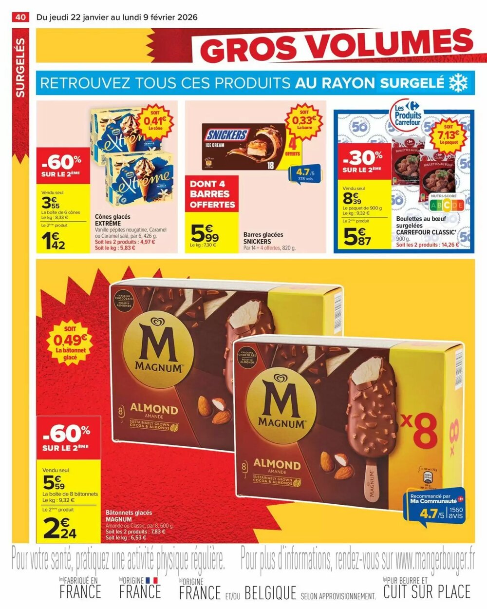 Prospectus promotionnel Carrefour valable à partir du 22/01/2026 - Page 42.