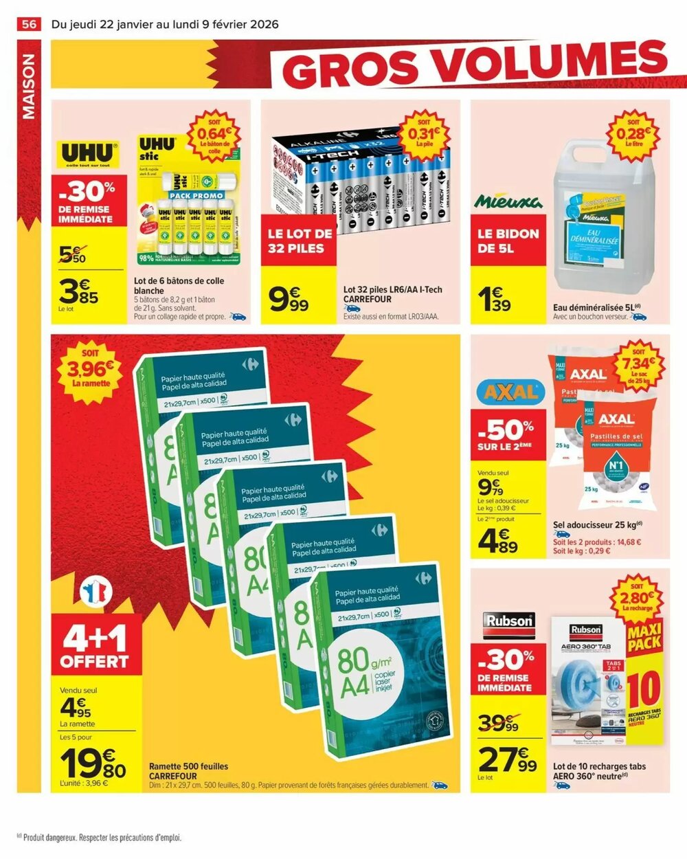Prospectus promotionnel Carrefour valable à partir du 22/01/2026 - Page 58.