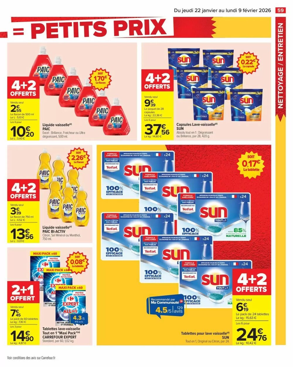 Prospectus promotionnel Carrefour valable à partir du 22/01/2026 - Page 61.
