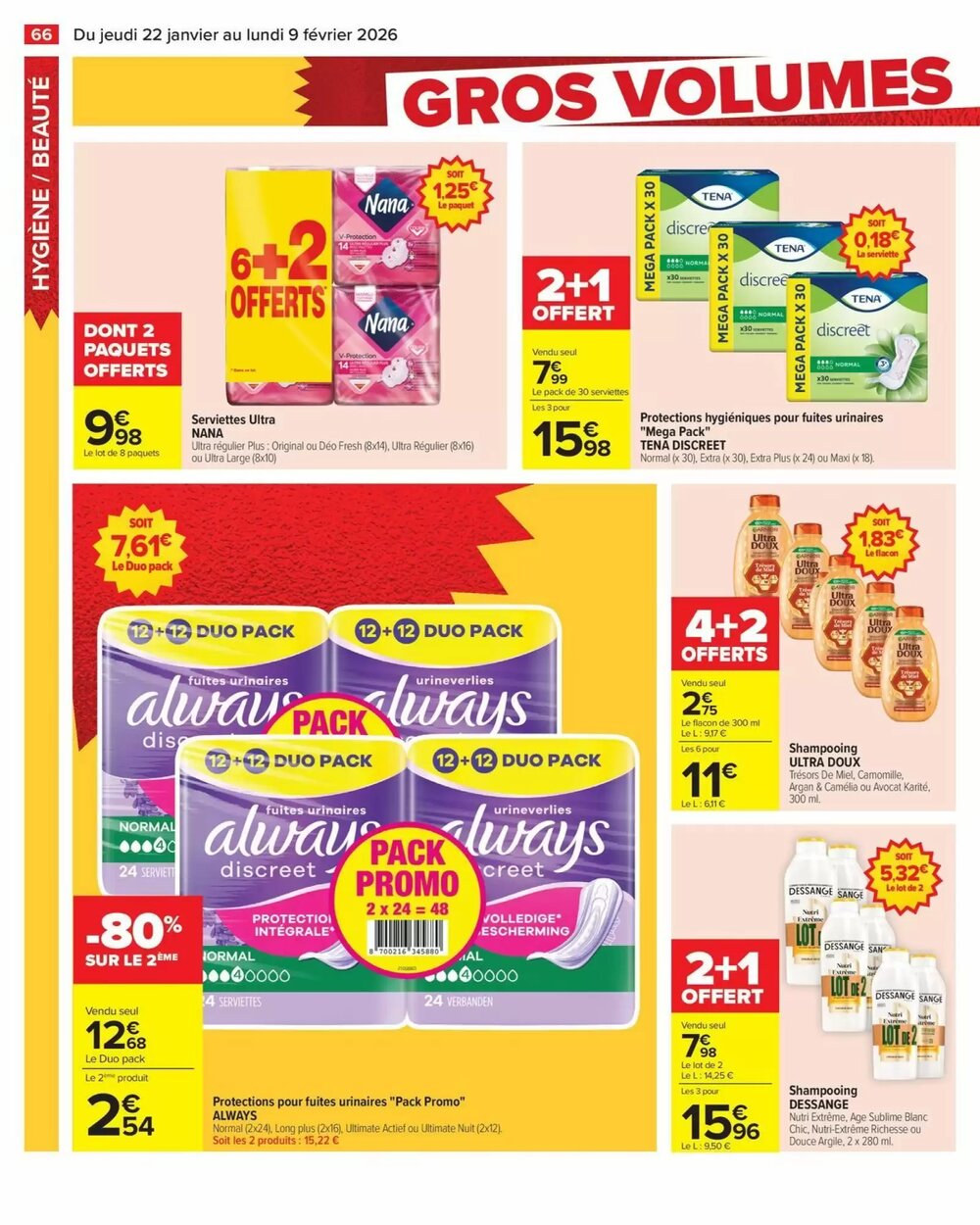 Prospectus promotionnel Carrefour valable à partir du 22/01/2026 - Page 68.