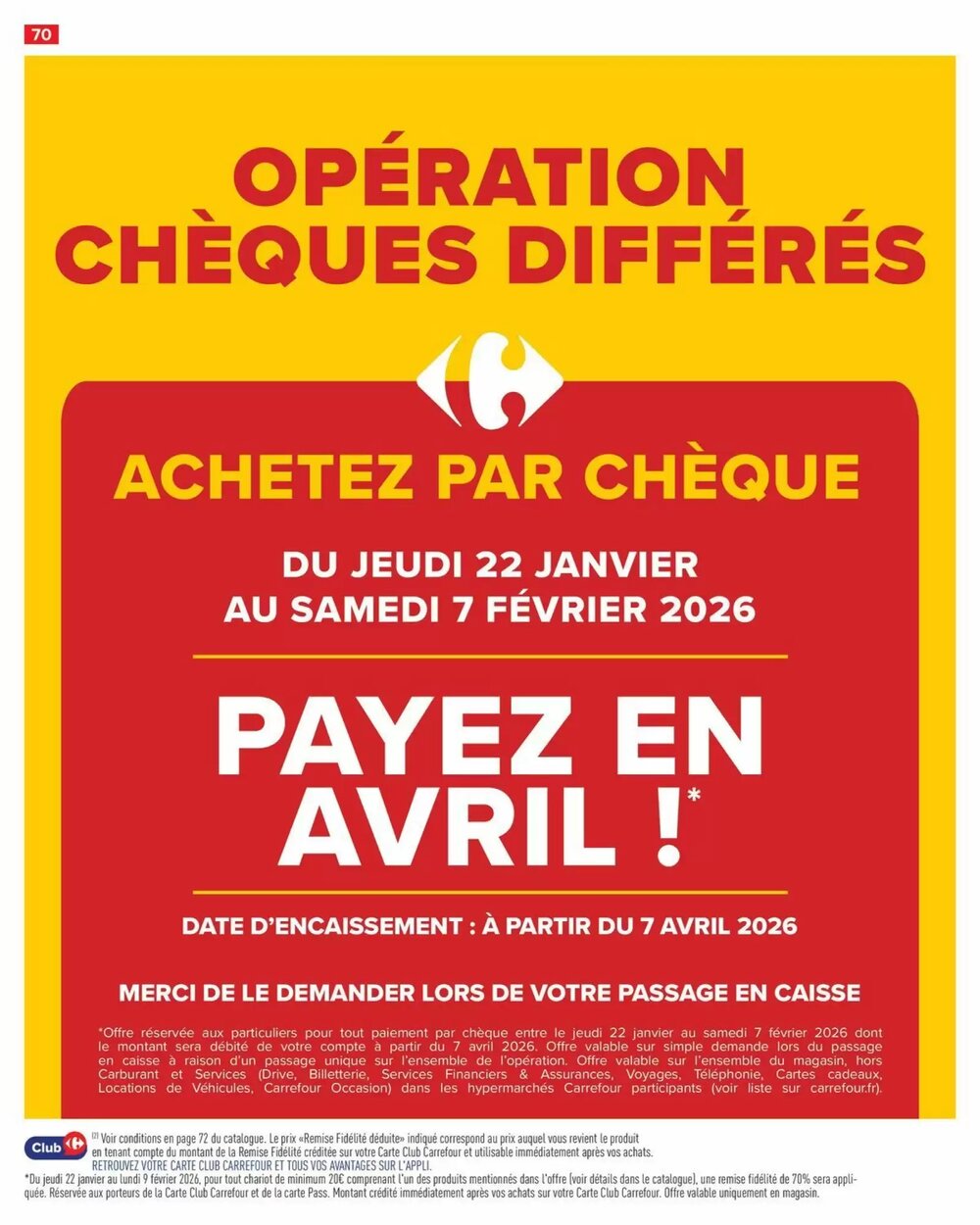 Prospectus promotionnel Carrefour valable à partir du 22/01/2026 - Page 72.